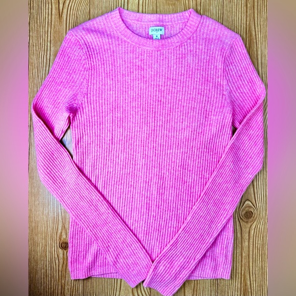 J. Crew Sweaters - NWOT Women’s J Crew Bubblegum Pink Crewneck Sweater Sz S Cotton Wool
